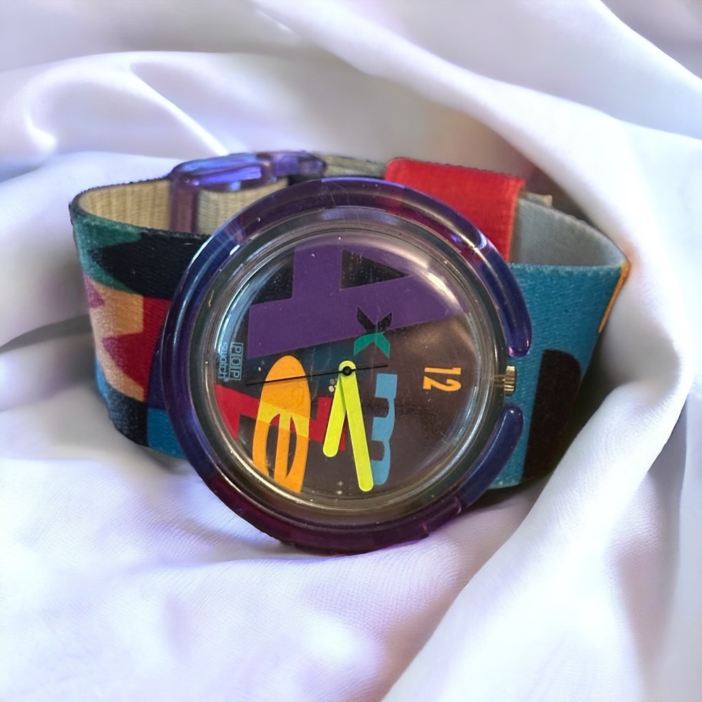 Vintage 1991 Pop Swatch letterhead watch